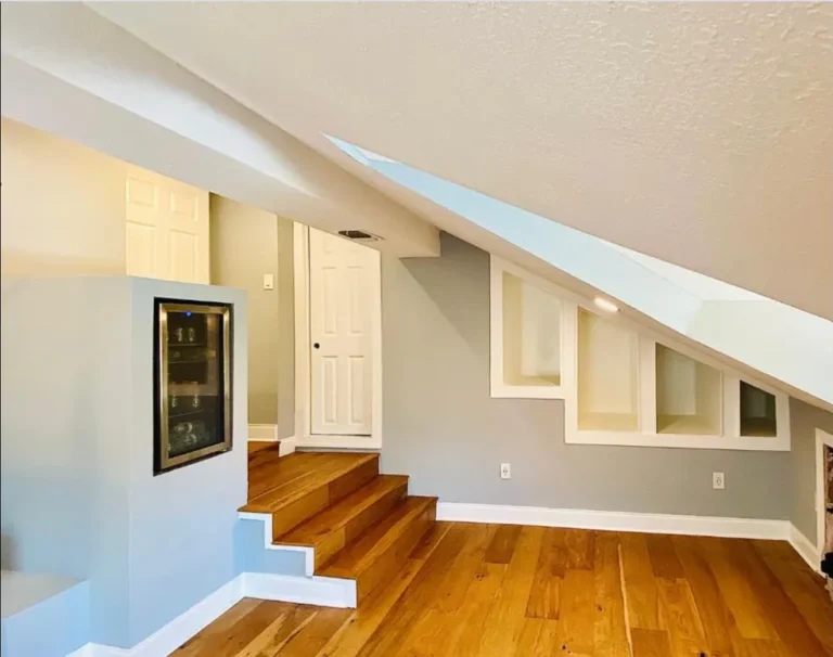 Attic conversion to home gym renovation in San Antonio 78249 near UTSA - GTex General Contracting