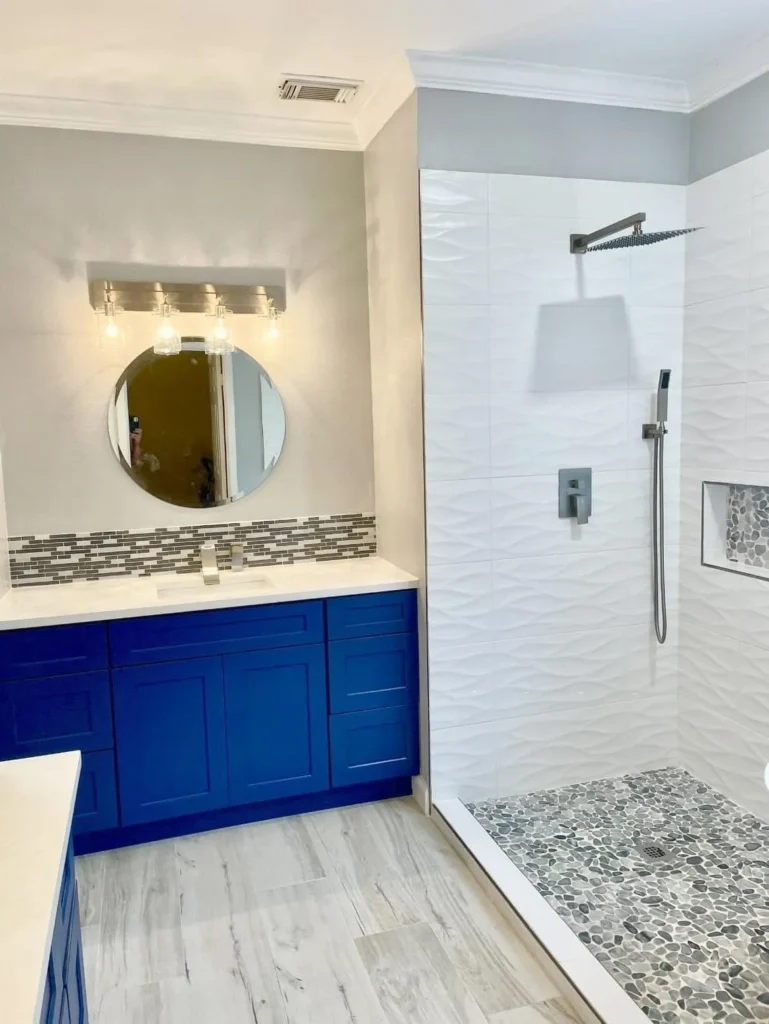 Brubaker Bold Bathroom Remodel in Cibolo TX 78124 - GTex General Contracting