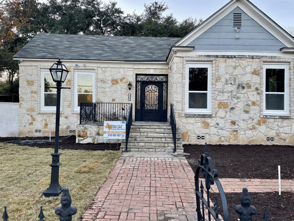 total home remodel in Olmos Park San Antonio, TX 78212 front exterior - GTex General Contracting