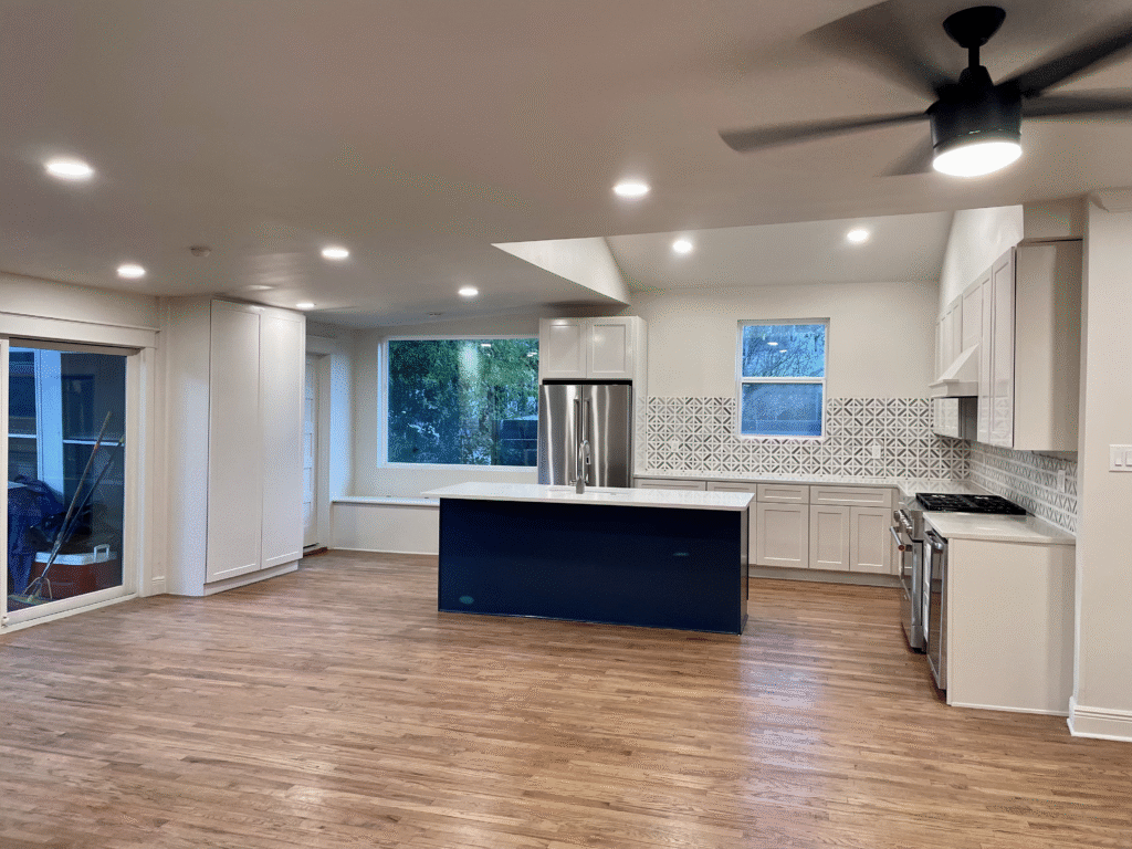 total home remodel in Olmos Park San Antonio, TX 78212 kithcen to rear - GTex General Contracting